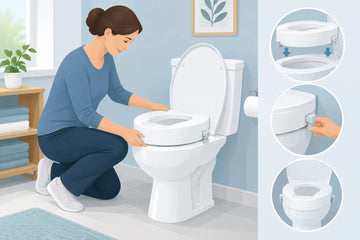 Toilettensitzerhöhung sicher zuhause montieren
