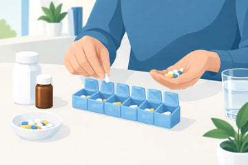 Tablettenbox selbstständig richtig befüllen