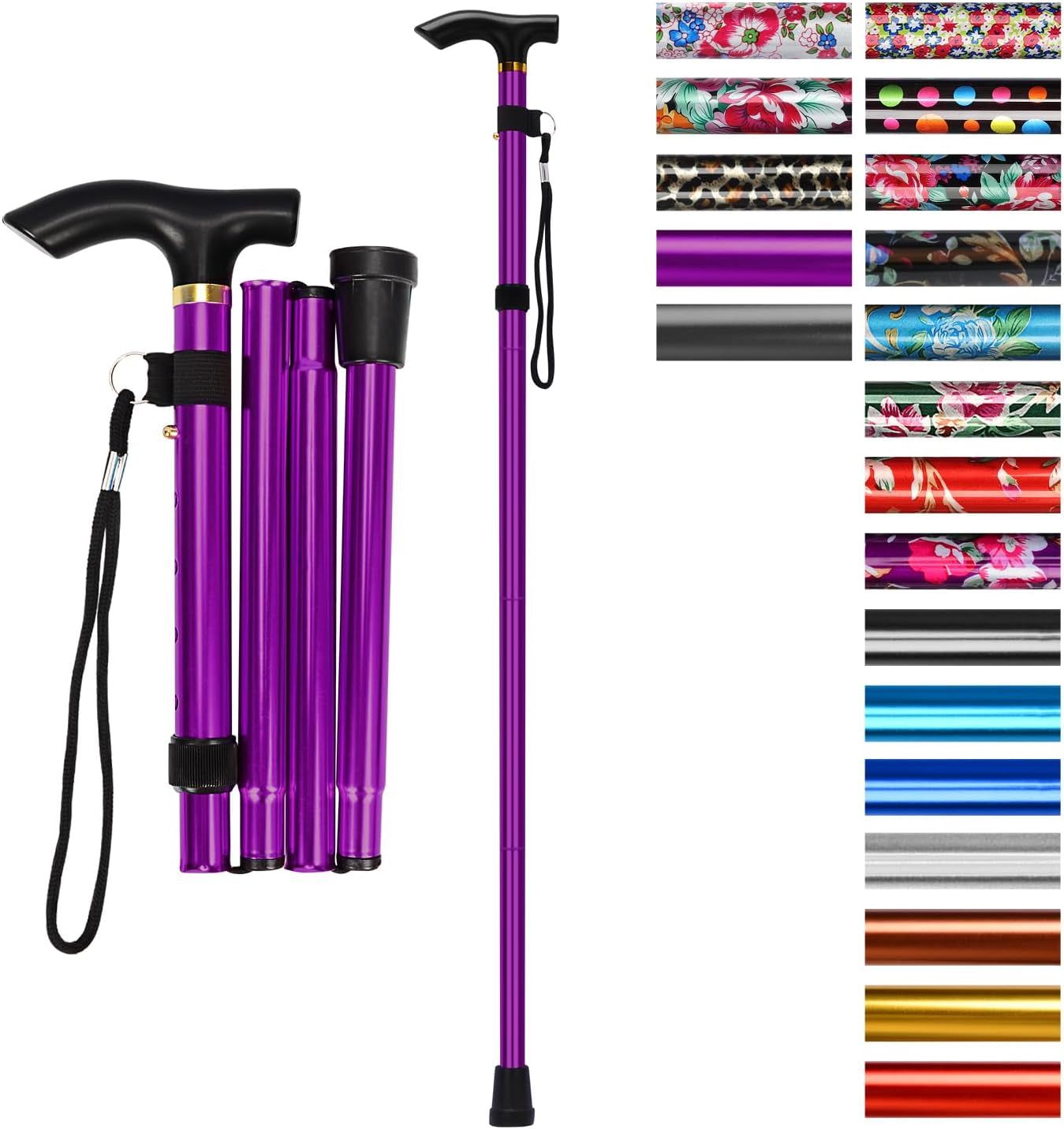 Entdecken Sie den Supregear Faltstock – Höhenverstellbarer, Tragbarer Gehstock für Komfort und Sicherheit im Alltag