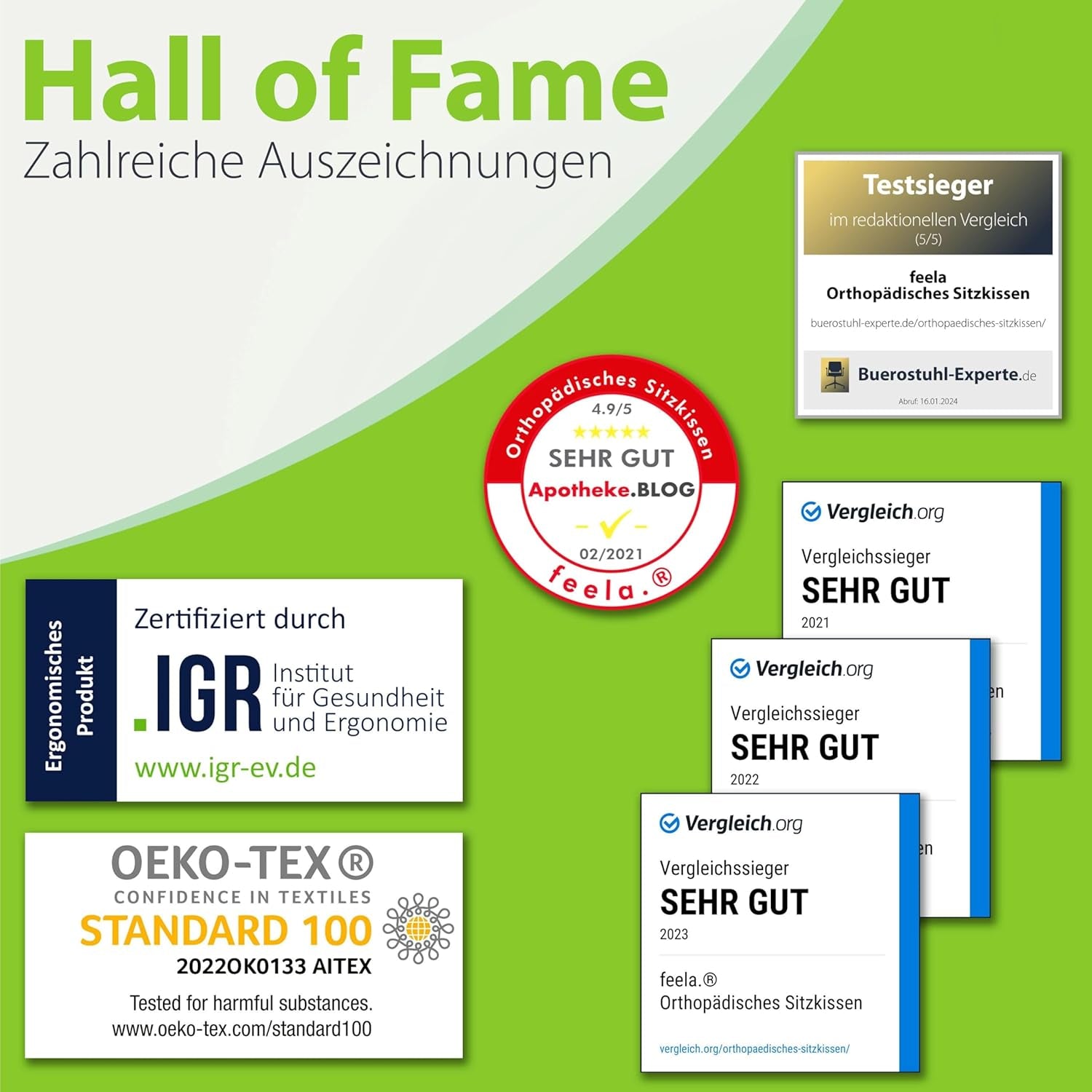 Orthopädisches Sitzkissen 3 Härtegrade Steißbeinentlastung
