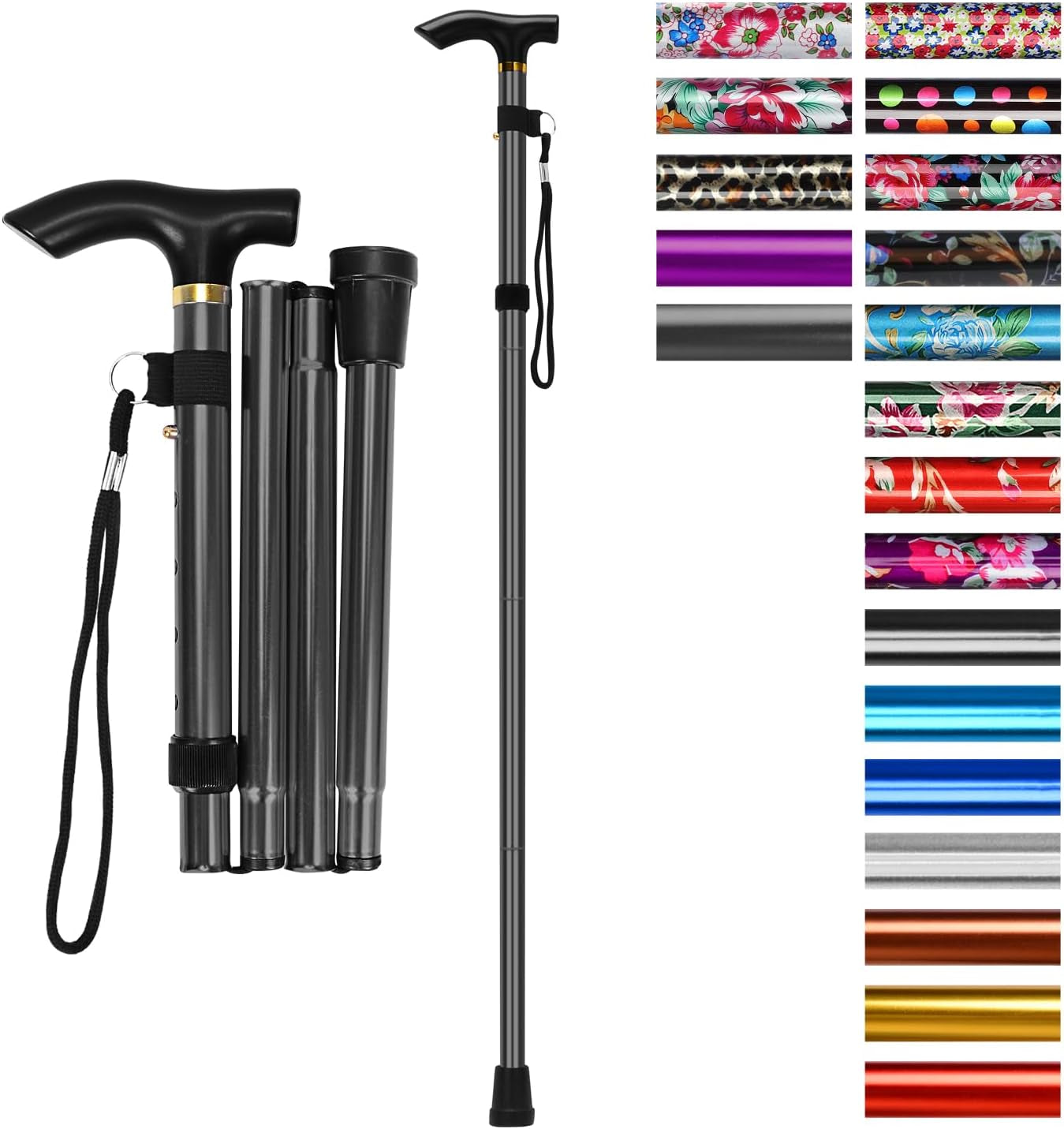 Entdecken Sie den Supregear Faltstock – Höhenverstellbarer, Tragbarer Gehstock für Komfort und Sicherheit im Alltag