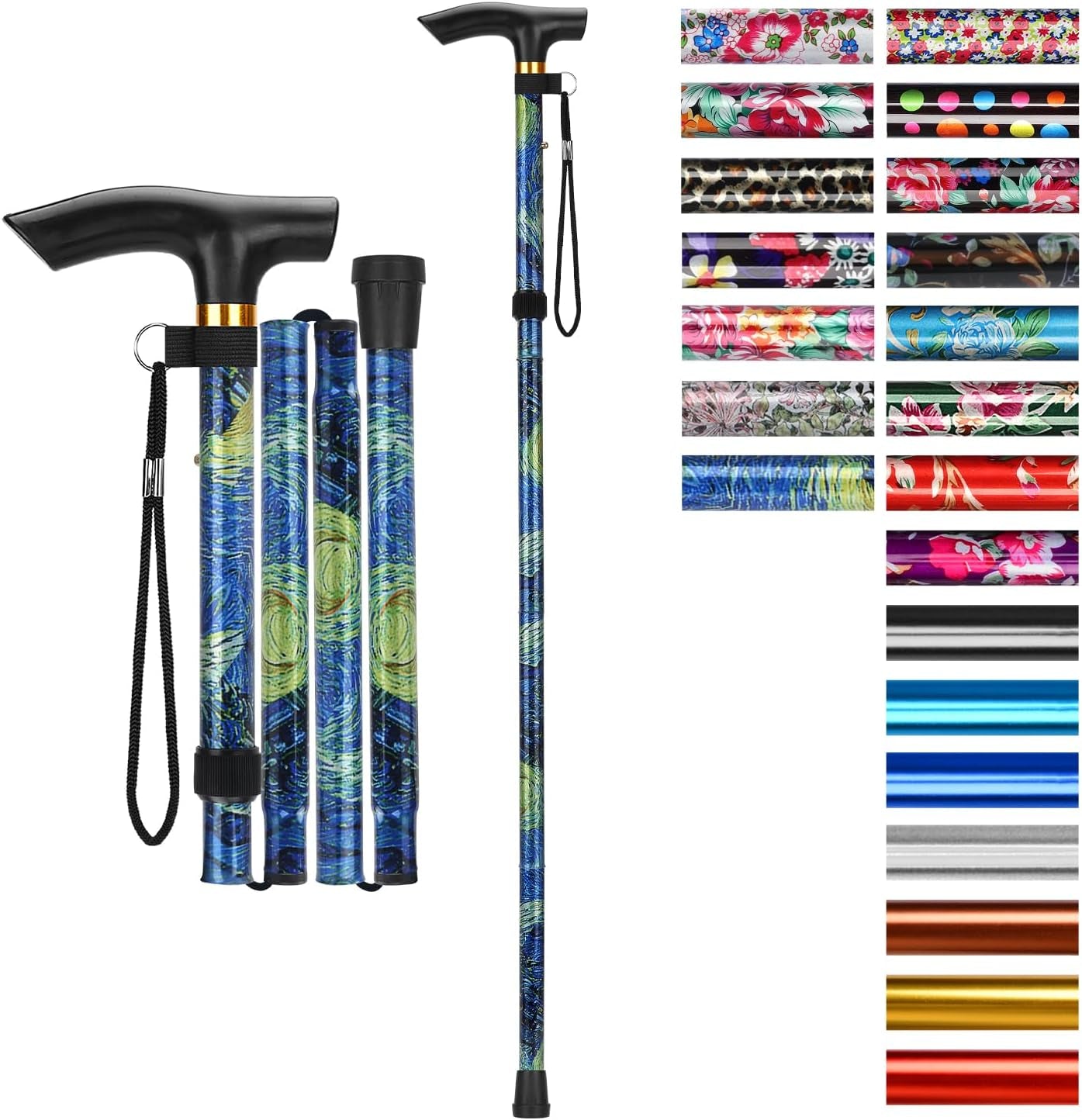 Entdecken Sie den Supregear Faltstock – Höhenverstellbarer, Tragbarer Gehstock für Komfort und Sicherheit im Alltag