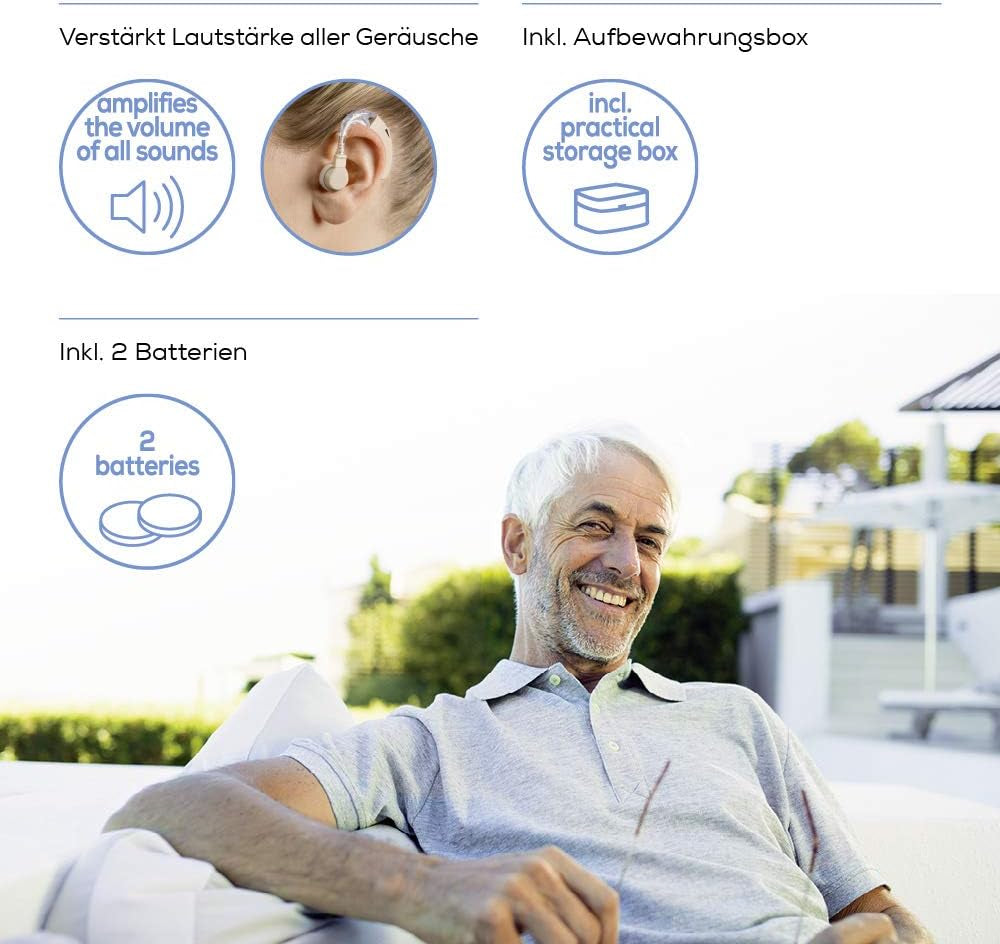 Hörgeräuschverstärker HA 20 ergonomisch hinter dem Ohr