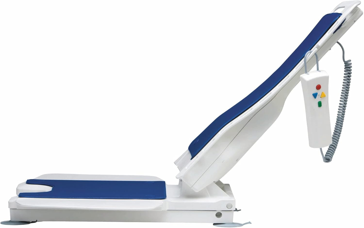 Drive Medical Badewannenlift BELLAVITA 2G Mit Bezug Classic Blau I Ergonomischer Badewannenlifter Für Senioren I Elektronisch Verstellbar Mit Schwimmfähiger Bedienung I, Belastbar Bis 140Kg