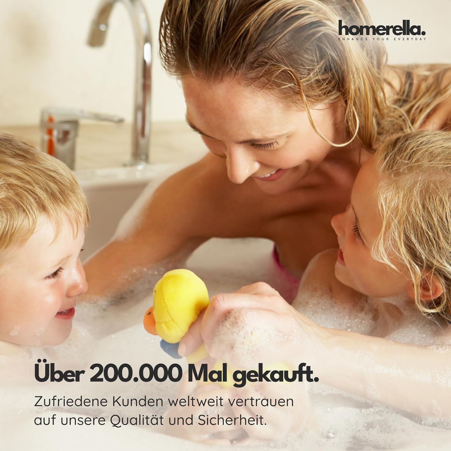 Badewannenmatte rutschfest 88x39 cm mit Saugnäpfen