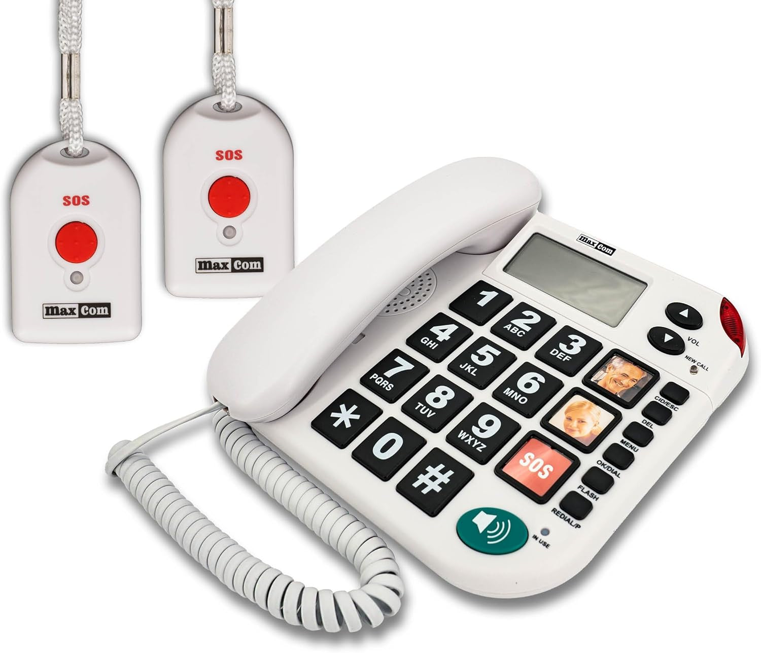 Seniorentelefon PRO+ Silence SOS mit Funkhandsender satingrau 