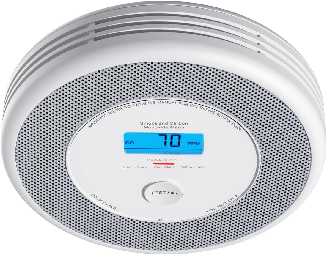 Rauchmelder CO Melder mit Sprachalarm und Standortansage