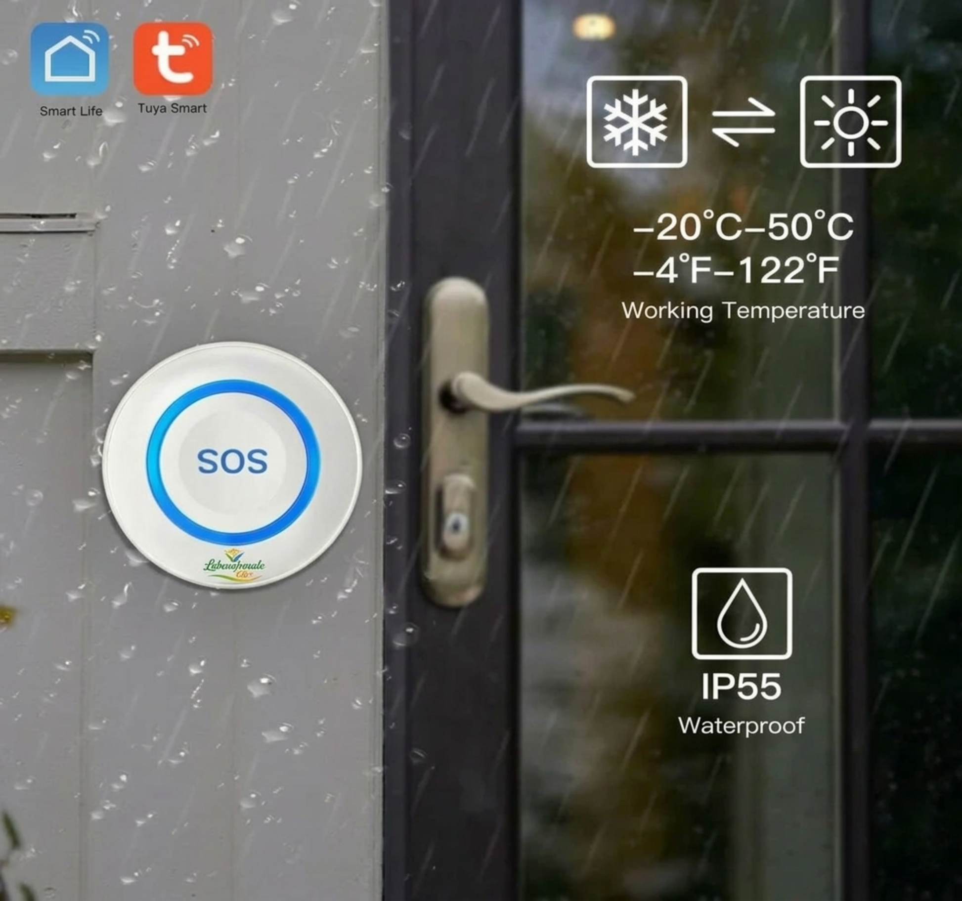 WLAN Notrufsystem SOS Seniorennotruf wasserdicht tragbar