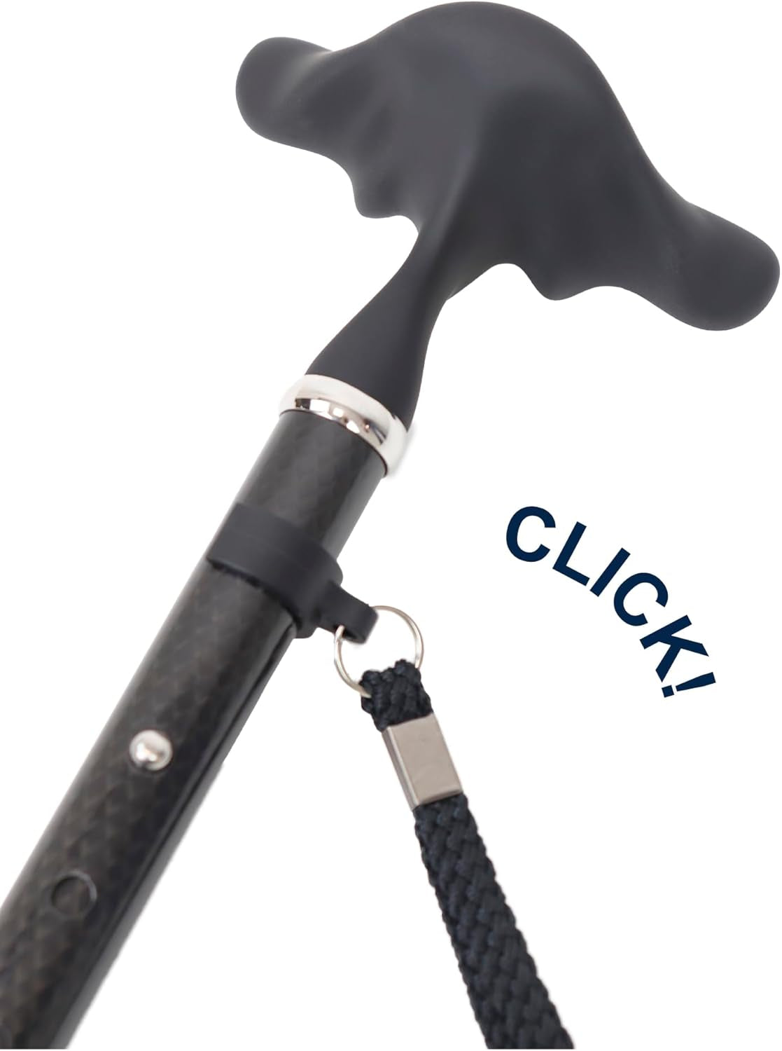 Gehstock Carbon Schwarz höhenverstellbar ergonomisch 