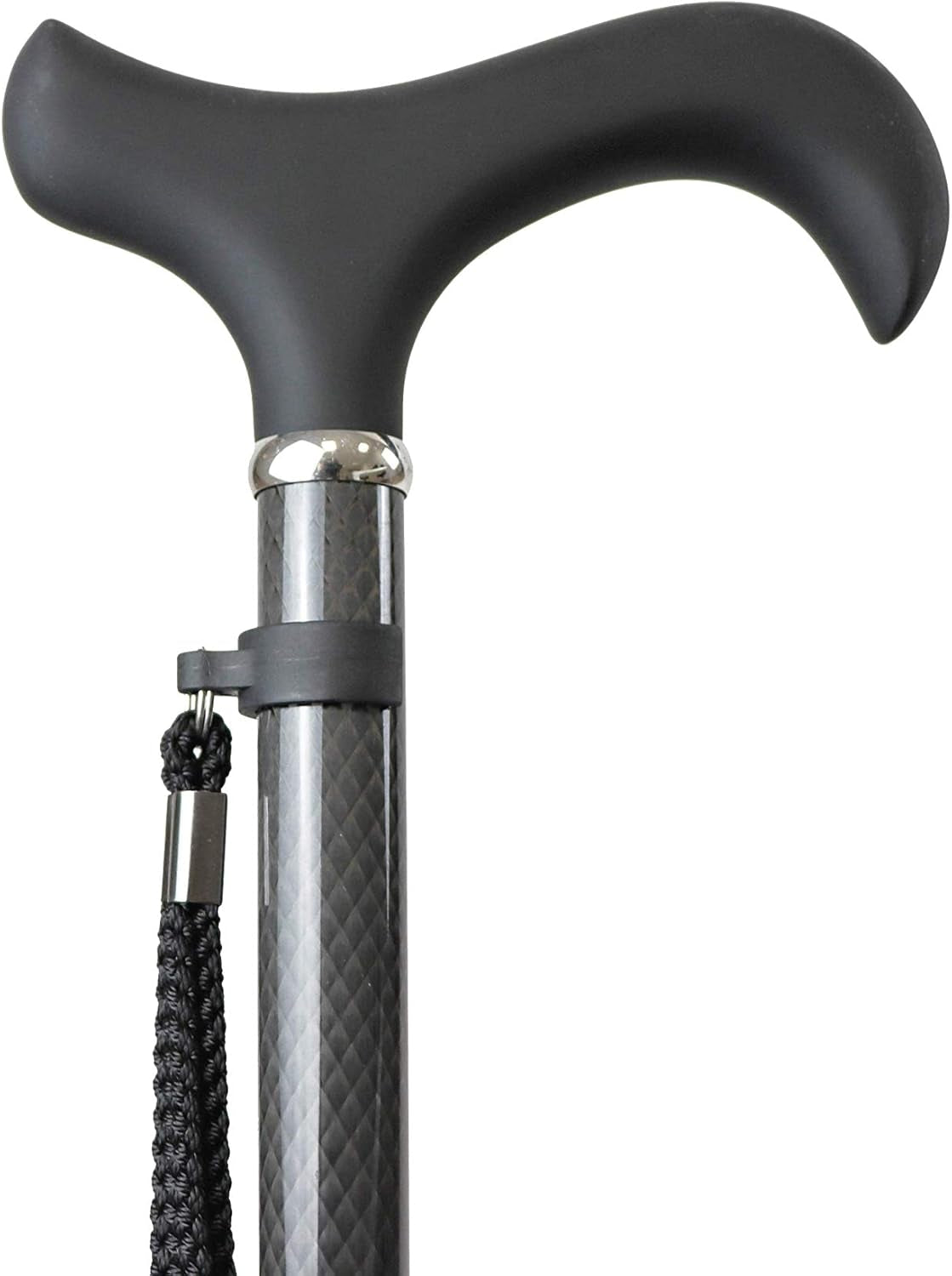 Gehstock Carbon Schwarz höhenverstellbar ergonomisch 