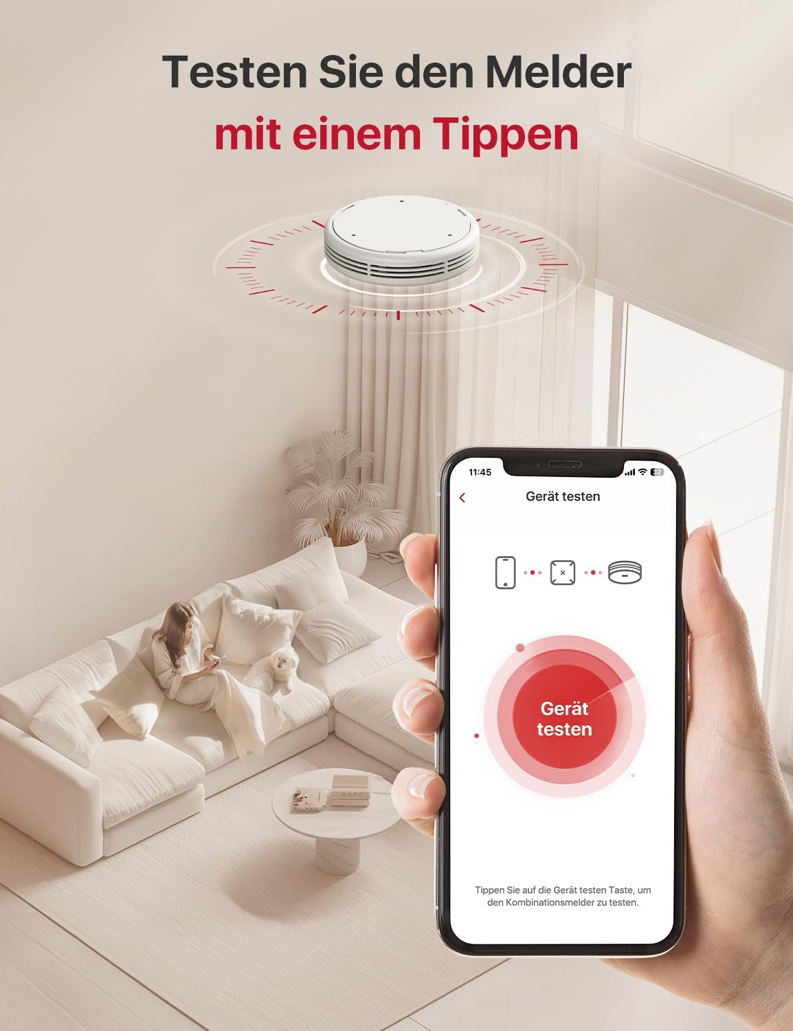 X-Sense Rauch Und CO Melder Mit Sprachalarm Und Standortansage, Mit XP0A-MR11 Kits, 30 Mm Dick Ohne SBS50 Basisstation, XP0A-MR, 1 Stück